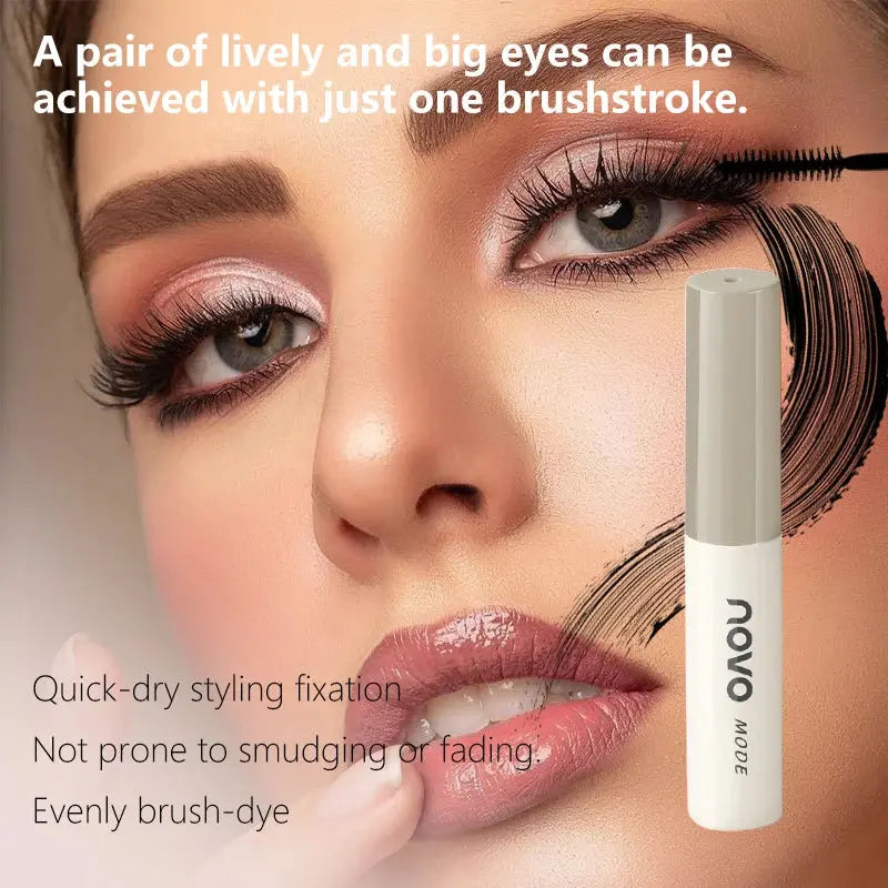 Black Mascara, Waterproof & Long-Lasting, Volumizing and Curling, Suitable for Mascara Base and Everyday Look High Class Cosmetics