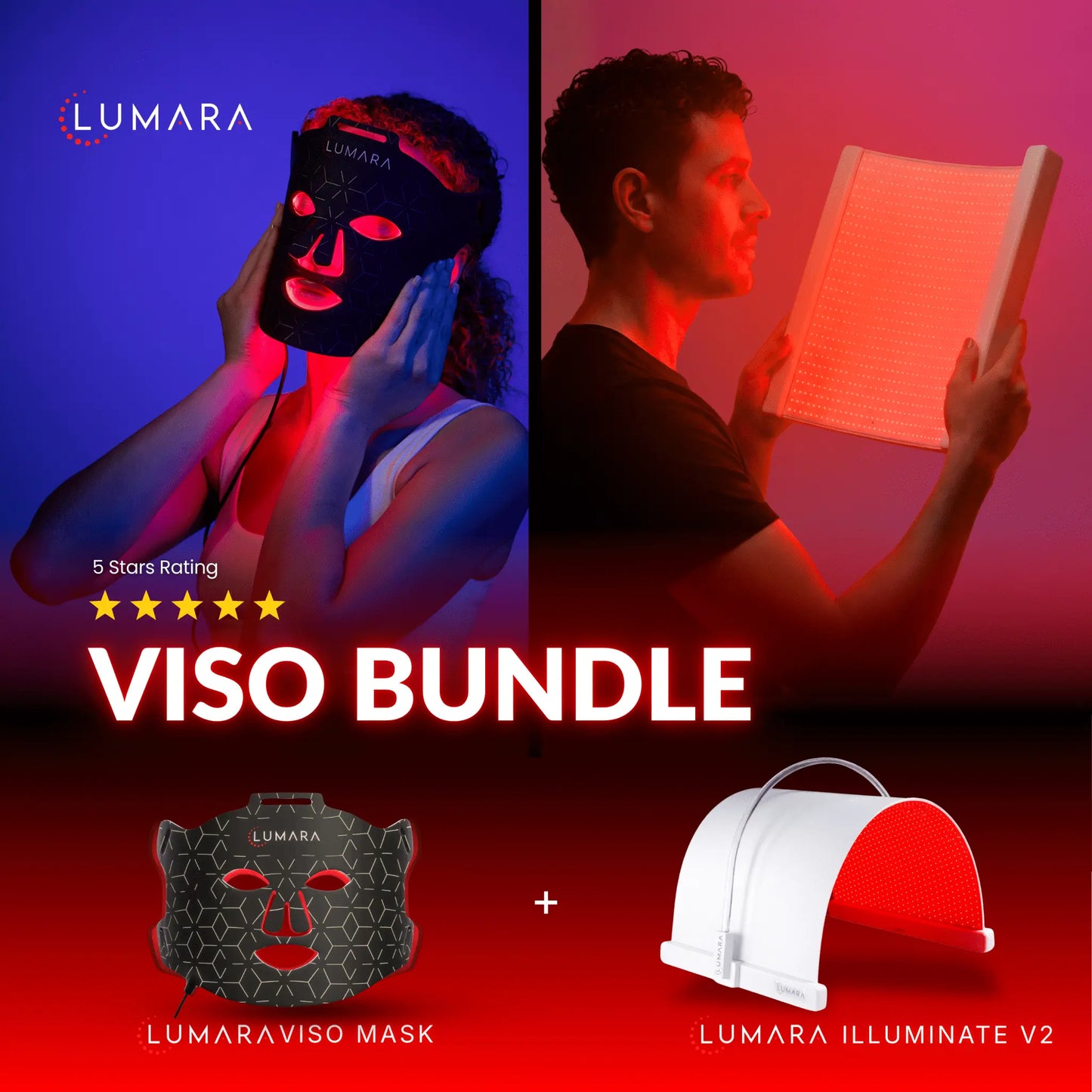VISO - FDA Certified Red Light Therapy Mask Lumara