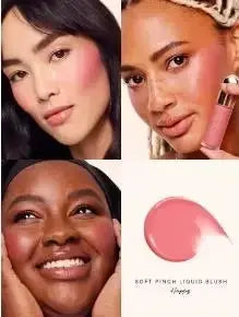 Rare Beauty Soft Pinch Matte Bouncy Cushiony Cream-to-powder Blush Airy and Lightweight Pinch Liquid Blush Natural Makeup Look High Class Cosmetics