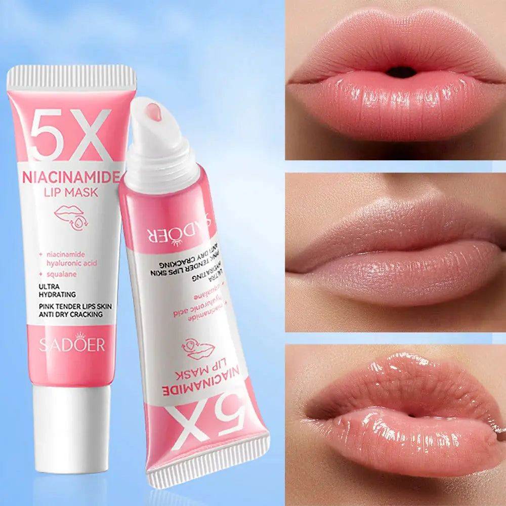 5X Niacinamide Plumping Lip Mask – Intense Hydration & Anti-Dryness for Soft, Pink Lips | Care Chapped Lips Overnig 10g/pc High Class Cosmetics
