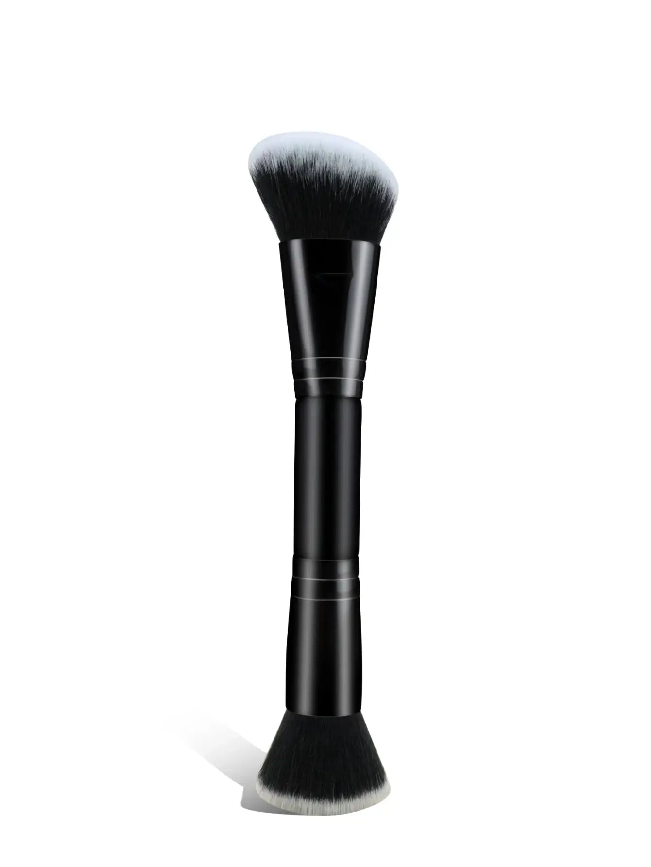 Facial Makeup Brush, a Portable Double-Headed Multi-Functional Makeup Brush, Foundation Brush, Contour Brush, Loose Powder Brush, Blush Brush, All-In-One Makeup Brush Suitable for Men and Women High Class Cosmetics