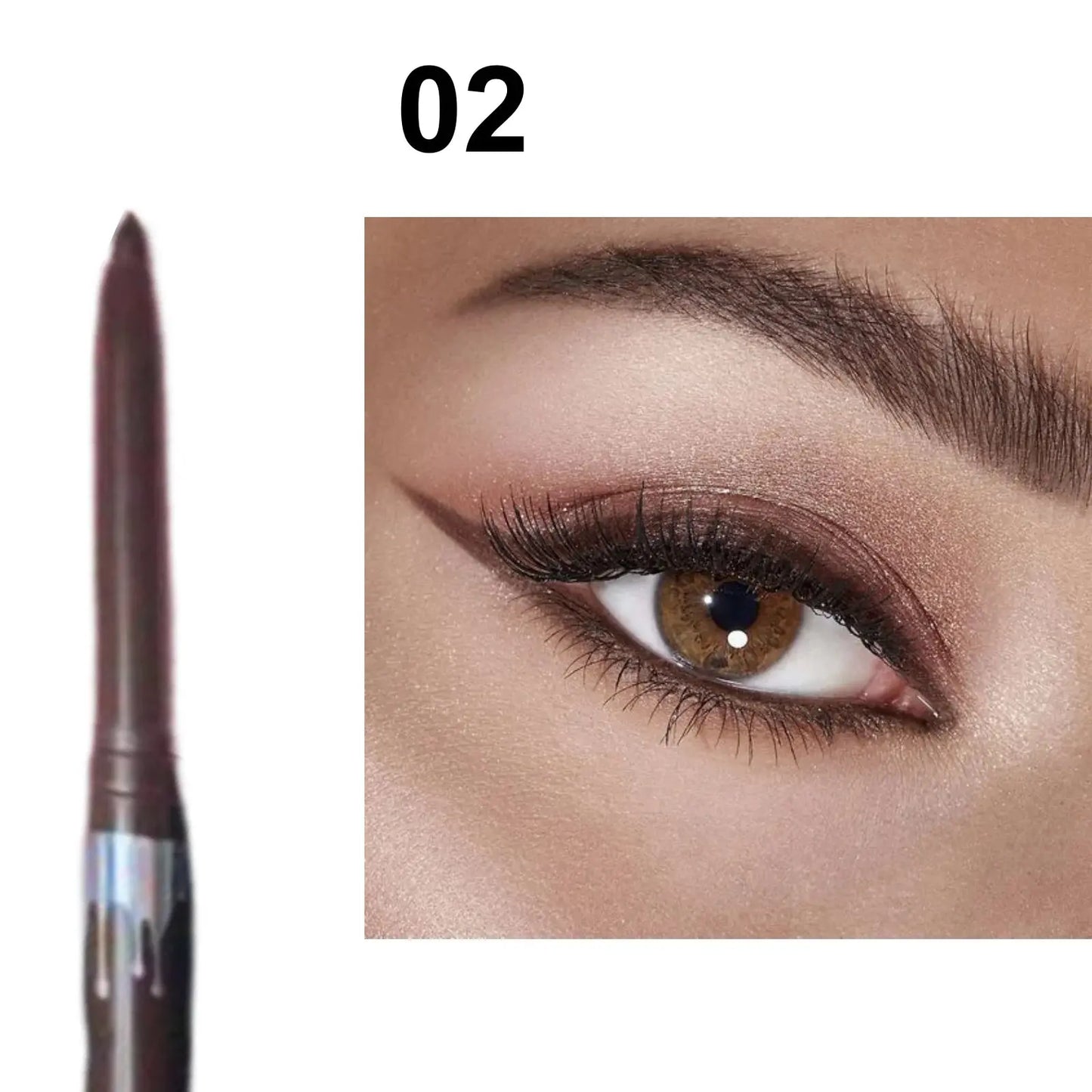 Waterproof Black Brown Eyeliner Gel Pencil Ultra-fine Matte Smooth Quick Dry Non-Smudge Easy Wear Eyeliner Pen Makeup for Eyes High Class Cosmetics