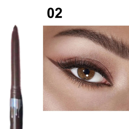 Waterproof Black Brown Eyeliner Gel Pencil Ultra-fine Matte Smooth Quick Dry Non-Smudge Easy Wear Eyeliner Pen Makeup for Eyes High Class Cosmetics