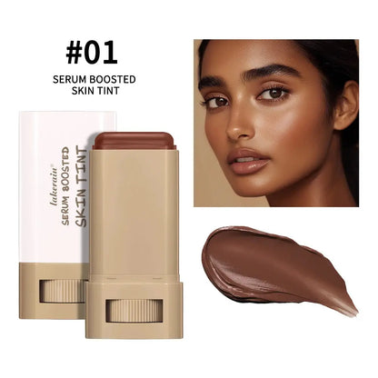 New Balm Serum Boosted Skin Tint Silky Texture Moisturizing Coverage Plumper Even Skin Tone Best Stick Foundation Travel Makeup High Class Cosmetics