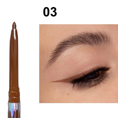 Waterproof Black Brown Eyeliner Gel Pencil Ultra-fine Matte Smooth Quick Dry Non-Smudge Easy Wear Eyeliner Pen Makeup for Eyes High Class Cosmetics