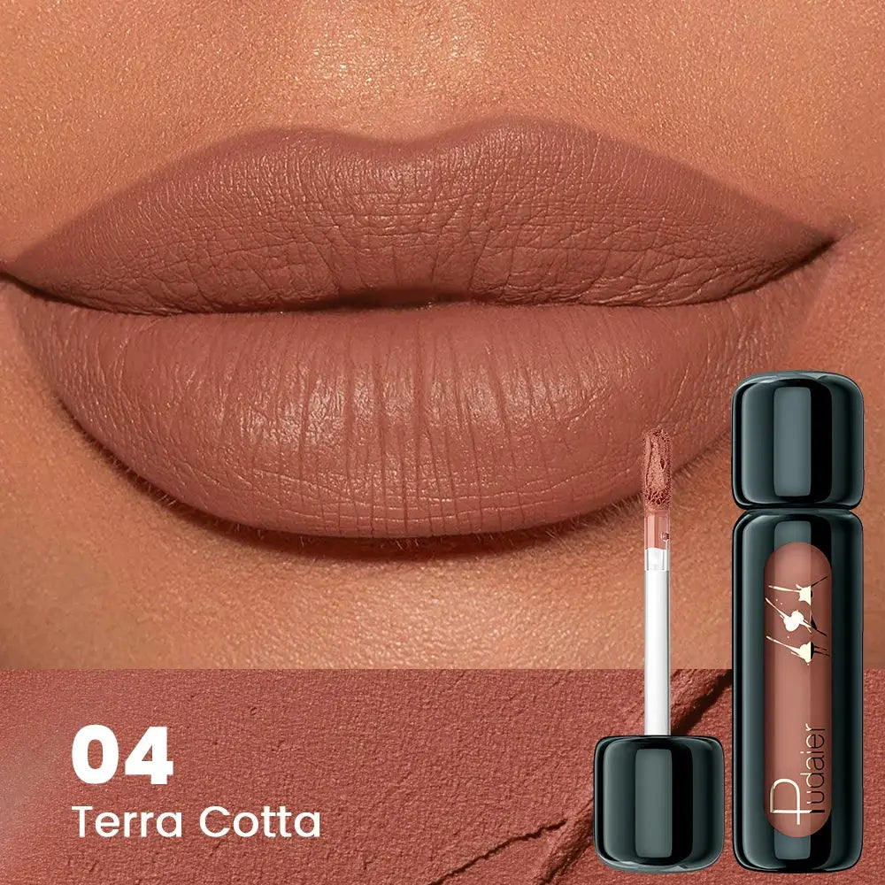 1pc Matte Velvet Lip Gloss, Highly Saturated Liquid Lip Mud, Non-Stick Long Lasting, All Skin Tones Compatible,Mother's Day Gift High Class Cosmetics