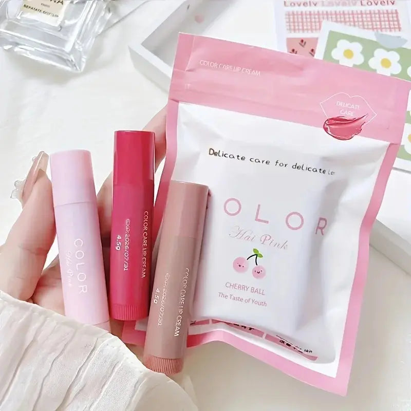 Colored moisturizing lip balm lipstick moisturizing, moisturizing, diluting lip lines, anti-drying lip balm High Class Cosmetics