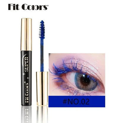 Colored Mascara Makeup 4D Silky Natural Long Eyelashes Mascara Waterproof Long-lasting Extension Thick Lasting Curling Mascara High Class Cosmetics