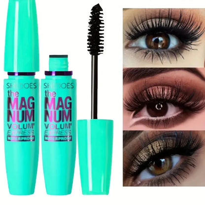 4D Black Mascara Thickening, Lengthening, Curling, Waterproof Liquid Fiber Mascara High Class Cosmetics