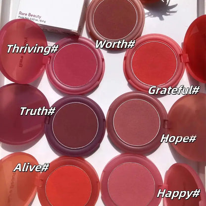 Rare Beauty The Cream To Powder Blush Has A Dreamy Color and A Long-lasting, Blurry Matte Effect Skin Texture Isn't Emphasized High Class Cosmetics