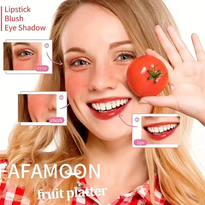 4 color Fruity Lip Tint Water Gloss Tint,Moisturizing Waterproof Liquid Lipstick, Non-Stick,High Pigment,Long-Lasting Colors High Class Cosmetics
