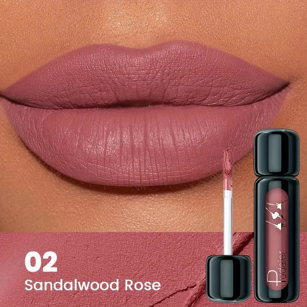 1pc Matte Velvet Lip Gloss, Highly Saturated Liquid Lip Mud, Non-Stick Long Lasting, All Skin Tones Compatible,Mother's Day Gift High Class Cosmetics