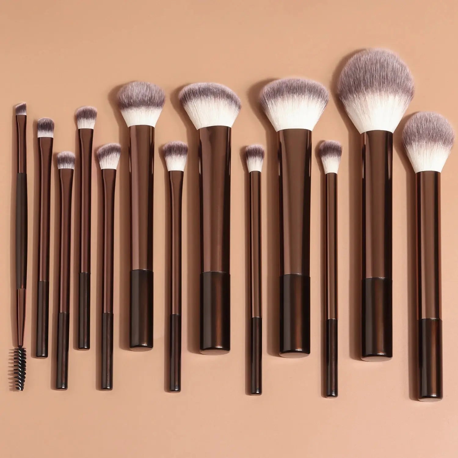 13PCS Makeup Brush Set Foundation Concealer Powder Eyeshadow Blush Brush Kabuki Blending Cosmetic Beauty Tool for Face High Class Cosmetics