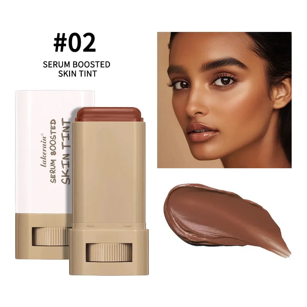 New Balm Serum Boosted Skin Tint Silky Texture Moisturizing Coverage Plumper Even Skin Tone Best Stick Foundation Travel Makeup High Class Cosmetics