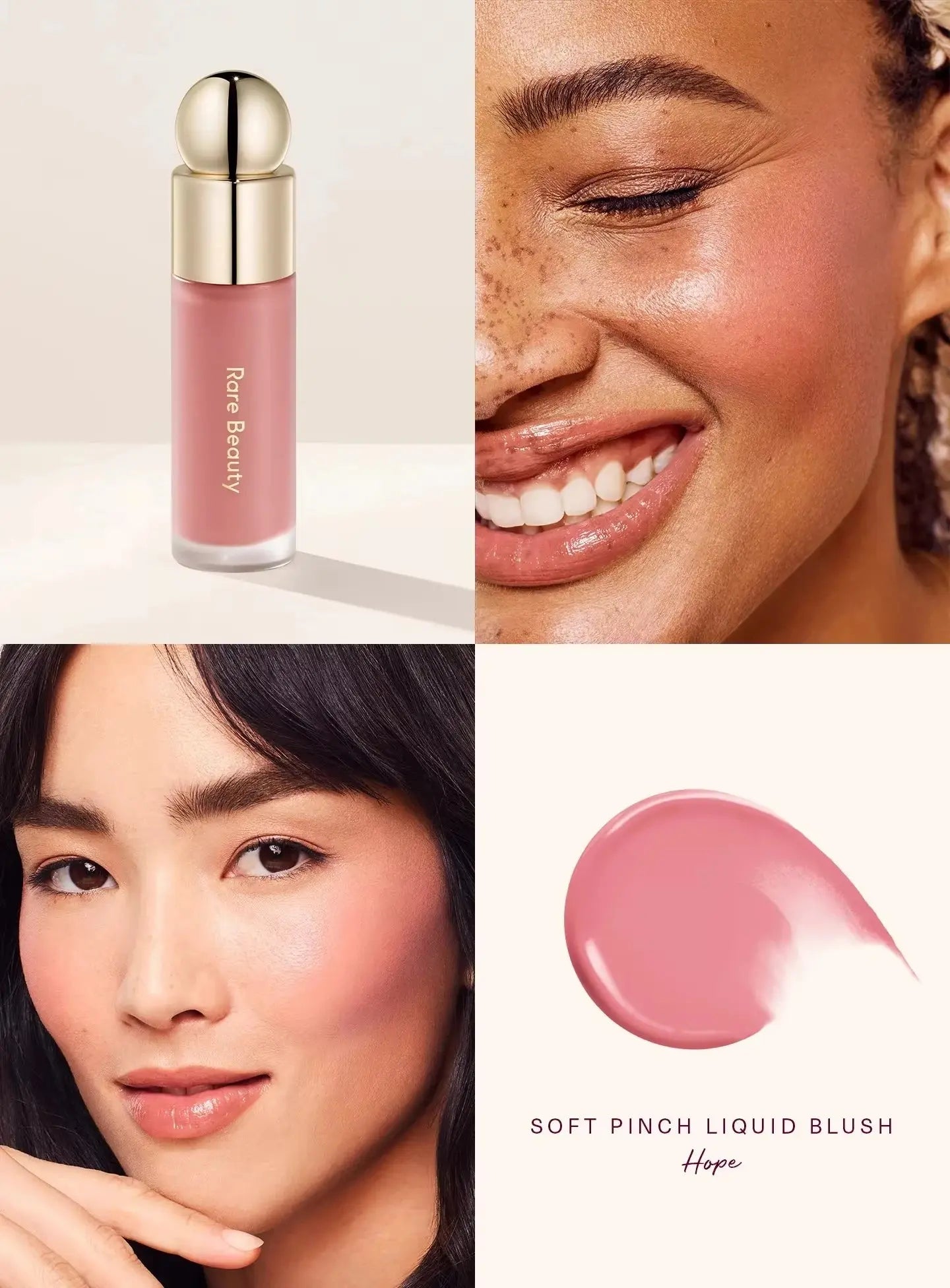 Rare Beauty Soft Pinch Tinted Lip Oil Stain Lip Gloss Delight Hope Happy Wonder Liquid Blush Makeup Cosmetics Face Eye Blusher High Class Cosmetics