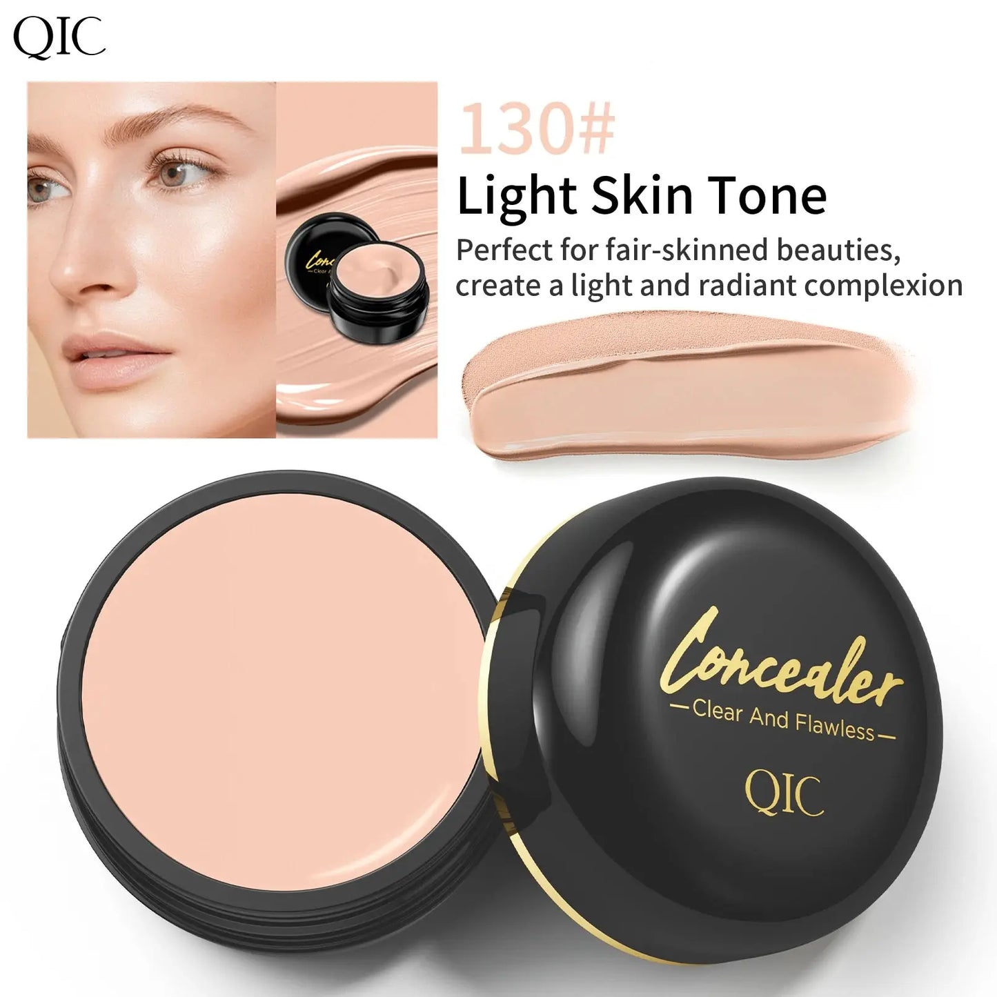 Waterproof Full Coverage Concealer for Tattoos, Scars - Natural Finish Foundation for All Skin Tones & Types High Class Cosmetics