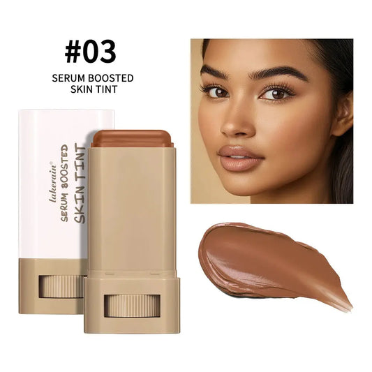New Balm Serum Boosted Skin Tint Silky Texture Moisturizing Coverage Plumper Even Skin Tone Best Stick Foundation Travel Makeup High Class Cosmetics