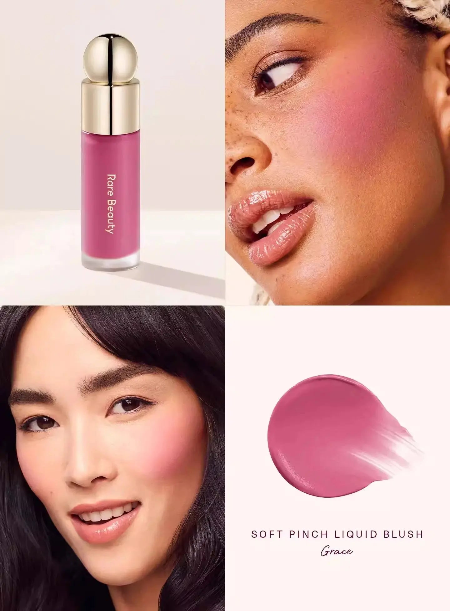 Rare Beauty Blush Color Face Makeup Blusher Natural Long Lasting Muddy Cheek Rouge Water Glossy Moisturizer Liquid Blush Cream High Class Cosmetics