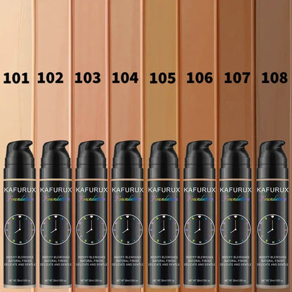 8 colors Liquid Foundation Effective Concealer Waterproof Sweat-resistant Face Korean Makeup Porfession Face Base Cosmetics Gift High Class Cosmetics