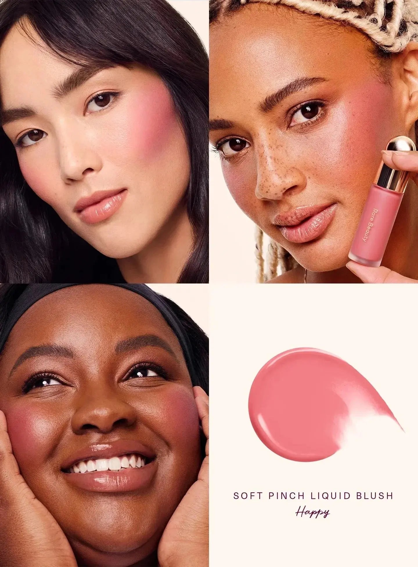 Rare Beauty Lipstick Blush Cream Grace Liquid Blush Glide On Smooth Long Lasting Pinch-perfect Flush Seamless Matte Dewy Makeup High Class Cosmetics