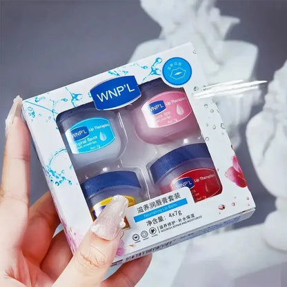 4/6/8pcs Moisturizing Lip Balm Set Whitening Moisturizing Base Natural Plant Base Moisturizing Crack Lip Care Jelly Moisturizer High Class Cosmetics
