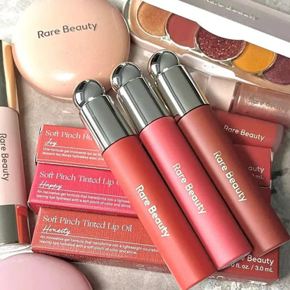 Rare Beauty Liquid Blush Silky and Glides On Smoothly Nature Long Lasting Plump Happy Hope Delight Stained Lipstick Gloss Makeup High Class Cosmetics