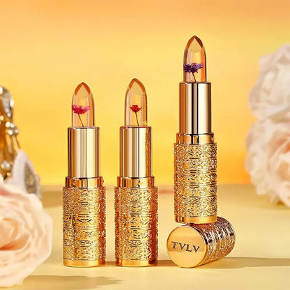Crystal Color-changing Petal Lipstick for Women Moisturizes long-lasting and non-sticky cup lip balm High Class Cosmetics