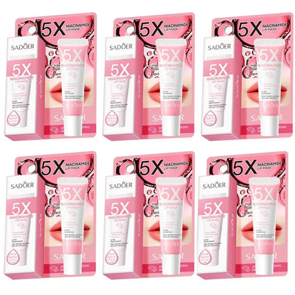 5X Niacinamide Plumping Lip Mask – Intense Hydration & Anti-Dryness for Soft, Pink Lips | Care Chapped Lips Overnig 10g/pc High Class Cosmetics