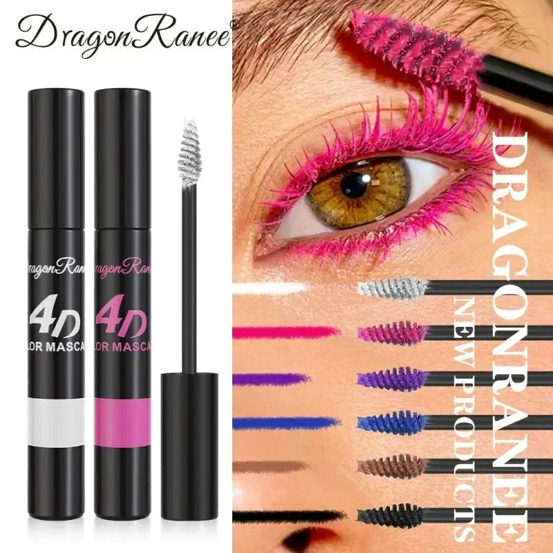 Colored Mascara Makeup 4D Silky Natural Long Eyelashes Mascara Waterproof Long-lasting Extension Thick Lasting Curling Mascara High Class Cosmetics