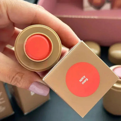 Rhod Pocket Blush LIP Stick Lip And Cheek Hydrating Stick Natural Rouge Powder Blush Cream Lipstick Cheek Easy To Apply Color High Class Cosmetics