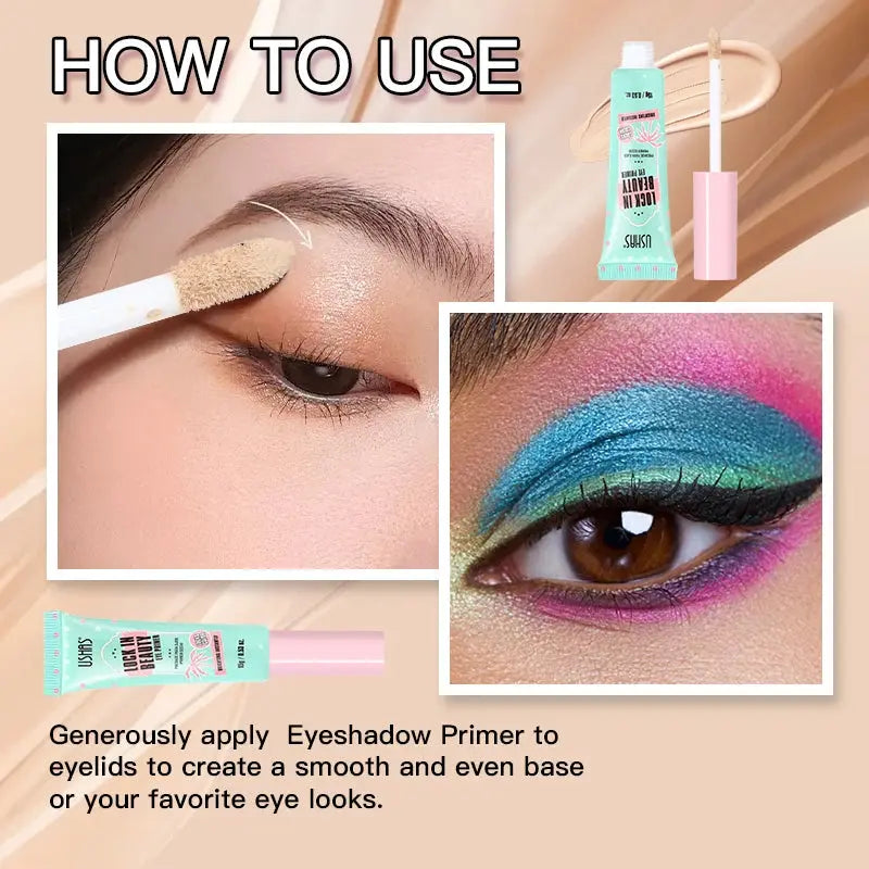 USHAS Eye primer, long-lasting makeup effect, modifies eye skin tone, enhances eye makeup color, and creates perfect eye makeup High Class Cosmetics