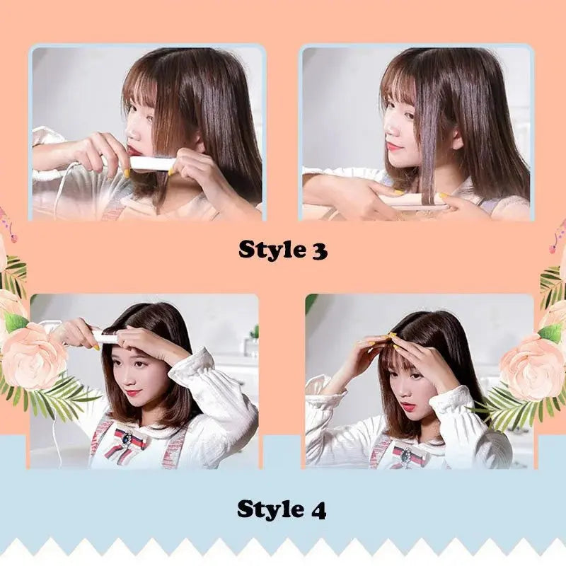 Mini Hair-Straightener Curly and Straight Hair Supplies Thermostatic Electric Ceramic Curling Iron National standard double flat High Class Cosmetics