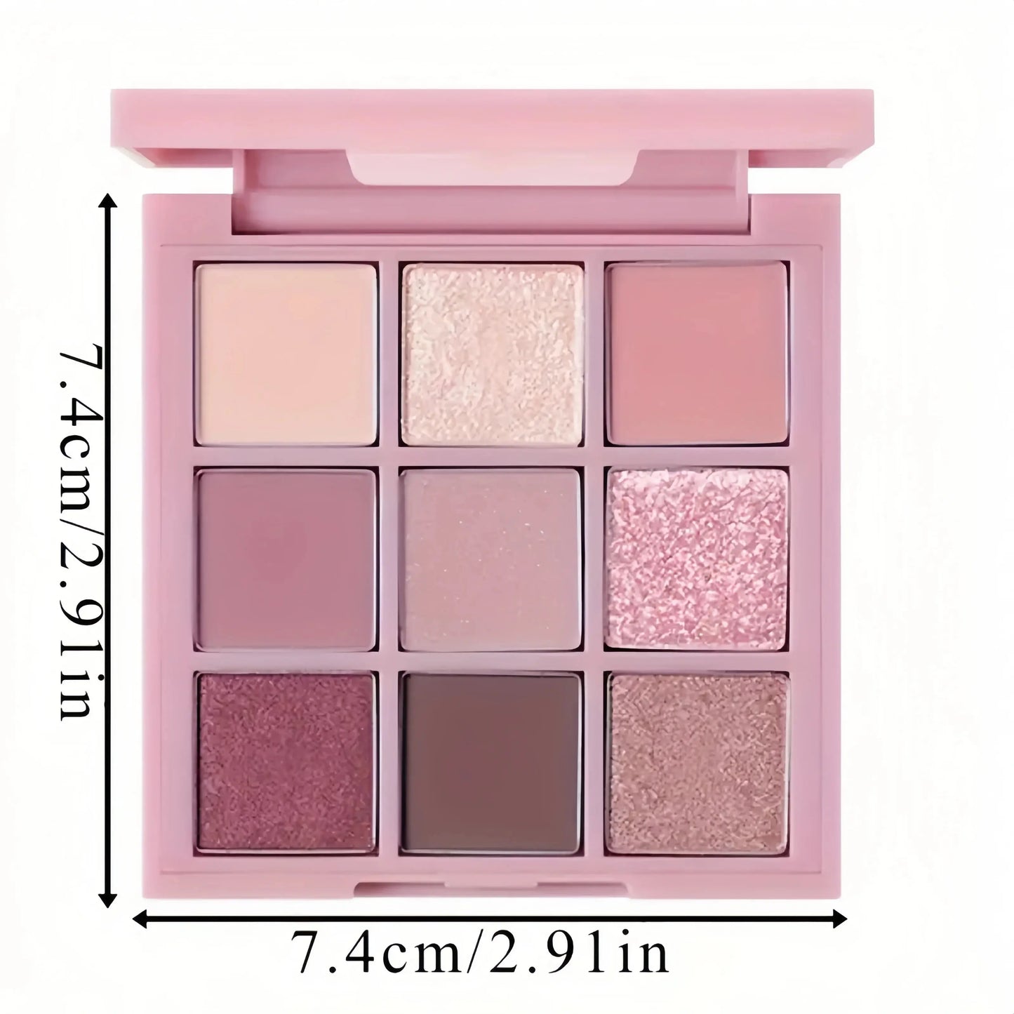 New 9 Color Smokey Eyeshadow Palette Color Glitter Pearl & Matte Pressed Powder Waterproof Pigmented Eyeshadow Palette High Class Cosmetics