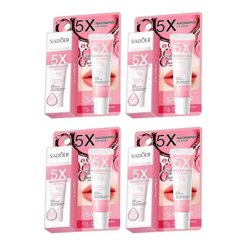 5X Niacinamide Plumping Lip Mask – Intense Hydration & Anti-Dryness for Soft, Pink Lips | Care Chapped Lips Overnig 10g/pc High Class Cosmetics