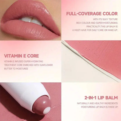 Nude Sandwich Lipstick Cute Moisturizing Long-lasting Non-stick Cup Lip Glaze Makeup Lip Balm Moisturizing Lip Gloss Base High Class Cosmetics
