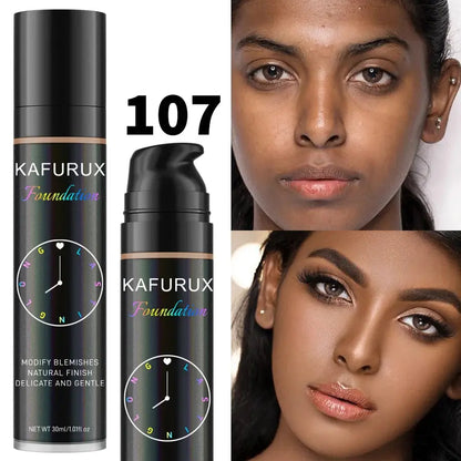 8 colors Liquid Foundation Effective Concealer Waterproof Sweat-resistant Face Korean Makeup Porfession Face Base Cosmetics Gift High Class Cosmetics