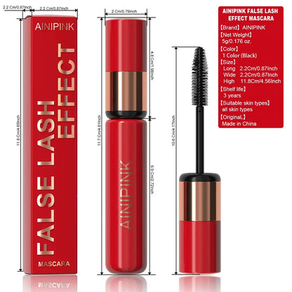 Curling Volumizing Black Mascara Lengthening Waterproof Long-lasting Smudge-proof Y2K Daily&Party Makeup Gift Suitable For Skins High Class Cosmetics