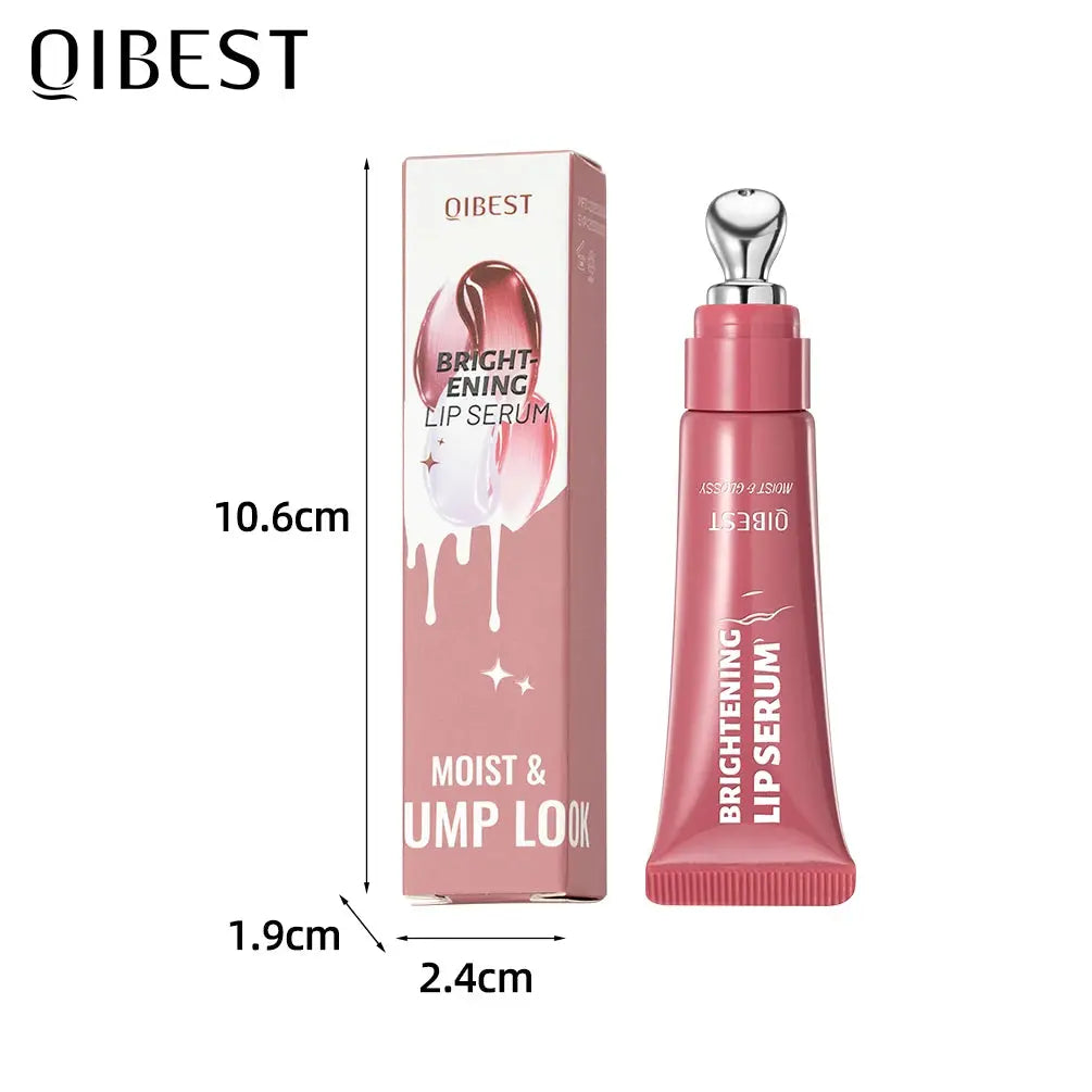 QIBEST Mirror Pearl Lipgloss Long Lasting Moisturizing Lipstick Shine Glitter Lip Glaze Non Stick Cup Jelly Pout Lip Tint Makeup High Class Cosmetics