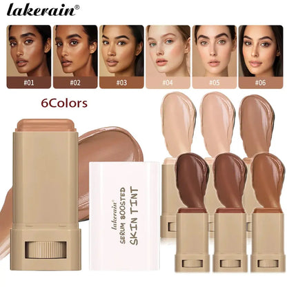 Skin Tint Stick Waterproof Nourishing Solid Tinted Serum Foundation Skin Tint Balm Face Tinted Face Contour Stick Makeup High Class Cosmetics
