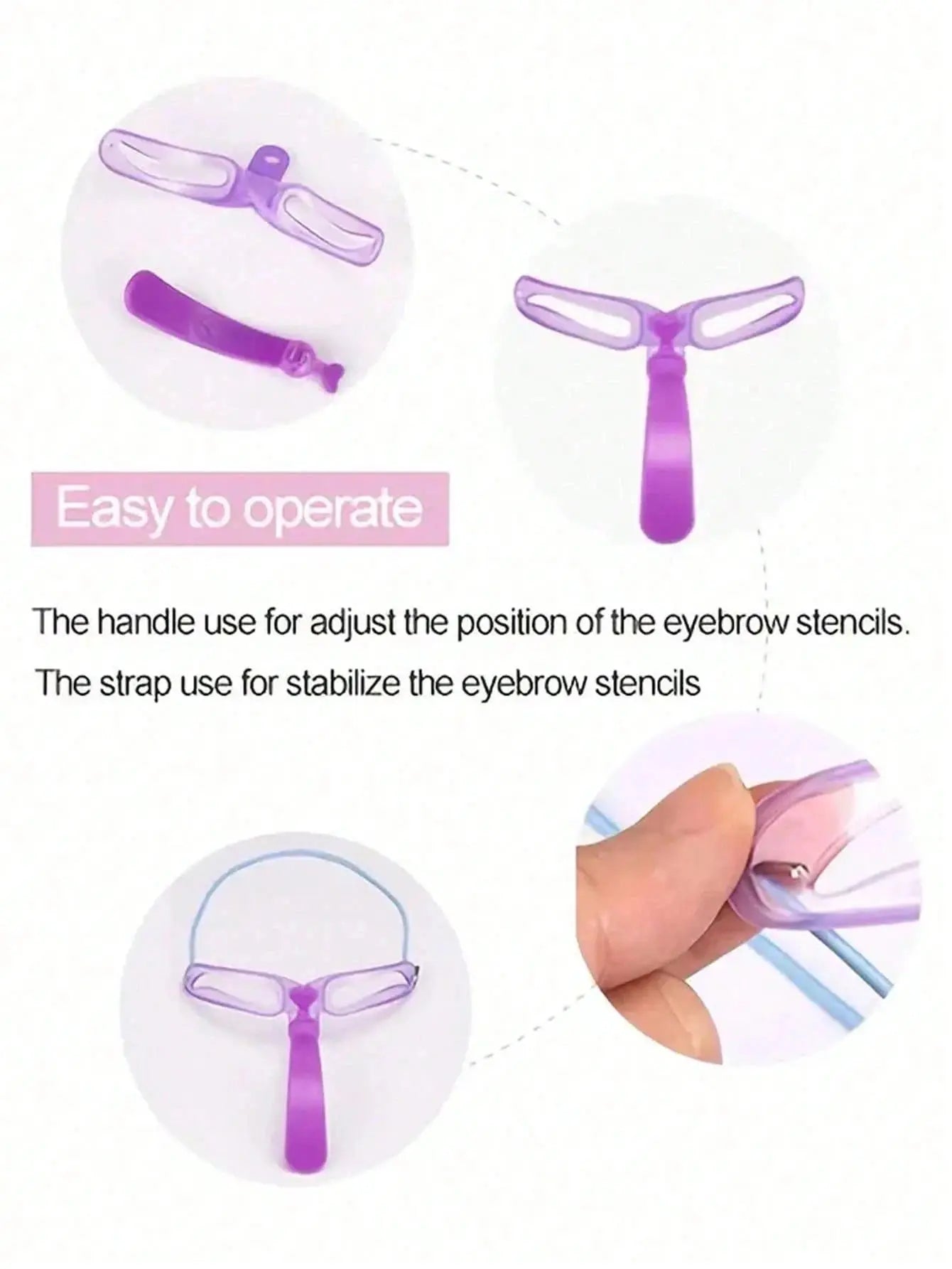 8Pcs Reusable Eyebrow Stencils,Eyebrow Shaping Kit,Eyebrow Makeup Template,Eyebrow Shaper-8 Styles For Different Eyebrow Shapes High Class Cosmetics