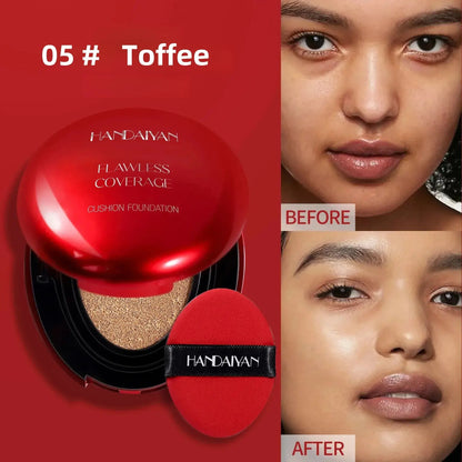 Korean Air Cushion Foundation - Light Natural Moisturizing Concealer Whitening Oil-Control Women's Long-lasting Makeup Base High Class Cosmetics