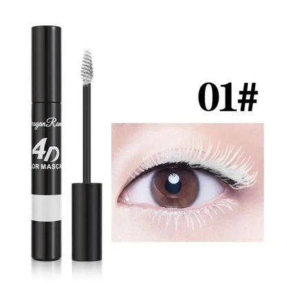 Colored Mascara Makeup 4D Silky Natural Long Eyelashes Mascara Waterproof Long-lasting Extension Thick Lasting Curling Mascara High Class Cosmetics