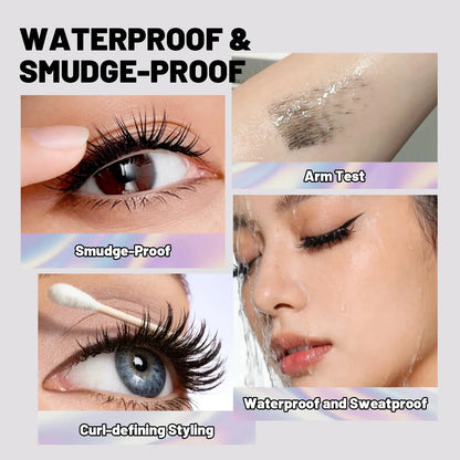 Waterproof mascara, long and curly, long-lasting and set, silky smooth, natural makeup look, lasting makeup effect High Class Cosmetics