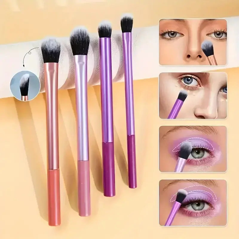 8pcs Makeup Brush Kit Soft Synthetic Hair Make Up Brushes Foundation Blush Eyeshadow Cosmetic Makeup Tools High Class Cosmetics