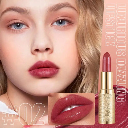 Shining lipstick, long-lasting formula, vibrant colors, easy to apply, suitable for beginners, creating amazing lip makeup High Class Cosmetics