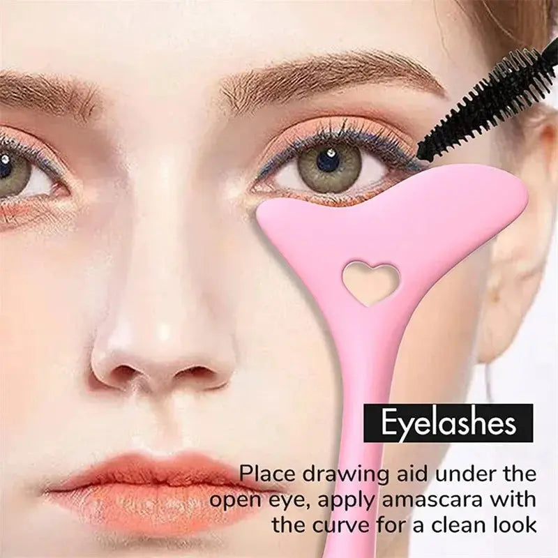 Wholesale  Multi-functional Eyeliner Stencil Wing Tips Silicone Eyeliner Aid Drawing Lipstick Wearing Aid Reusable Makeup Tools High Class Cosmetics
