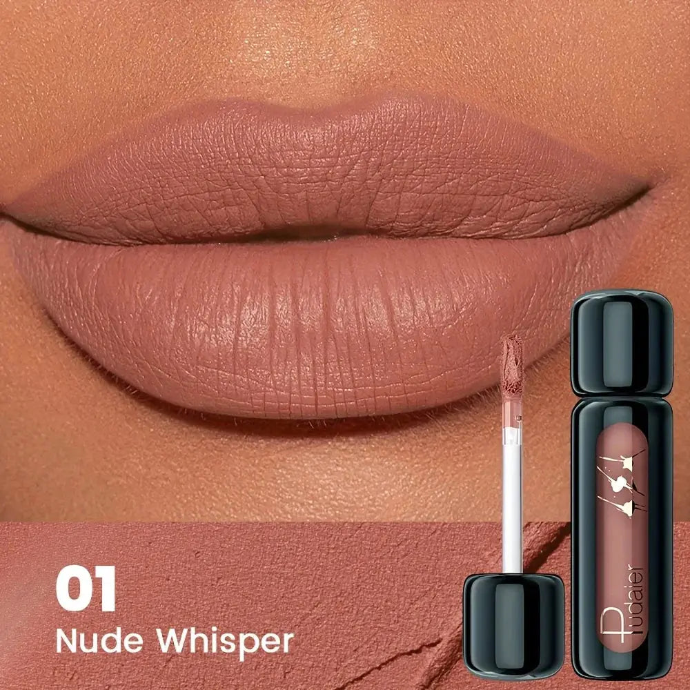 1pc Matte Velvet Lip Gloss, Highly Saturated Liquid Lip Mud, Non-Stick Long Lasting, All Skin Tones Compatible,Mother's Day Gift High Class Cosmetics