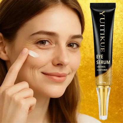 YUITIKUE Caffeine Eye Cream 20g - Fast-Acting Firming & Lifting, Energizes Eye Area, Day & Night Use, Reduces Puffiness High Class Cosmetics