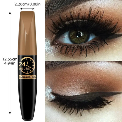 5D Eye Black Mascara Waterproof Lengthens Eyelashes Extension Silk Fiber Mascare Eye Makeup for Women Cosmetic Korean Make up High Class Cosmetics