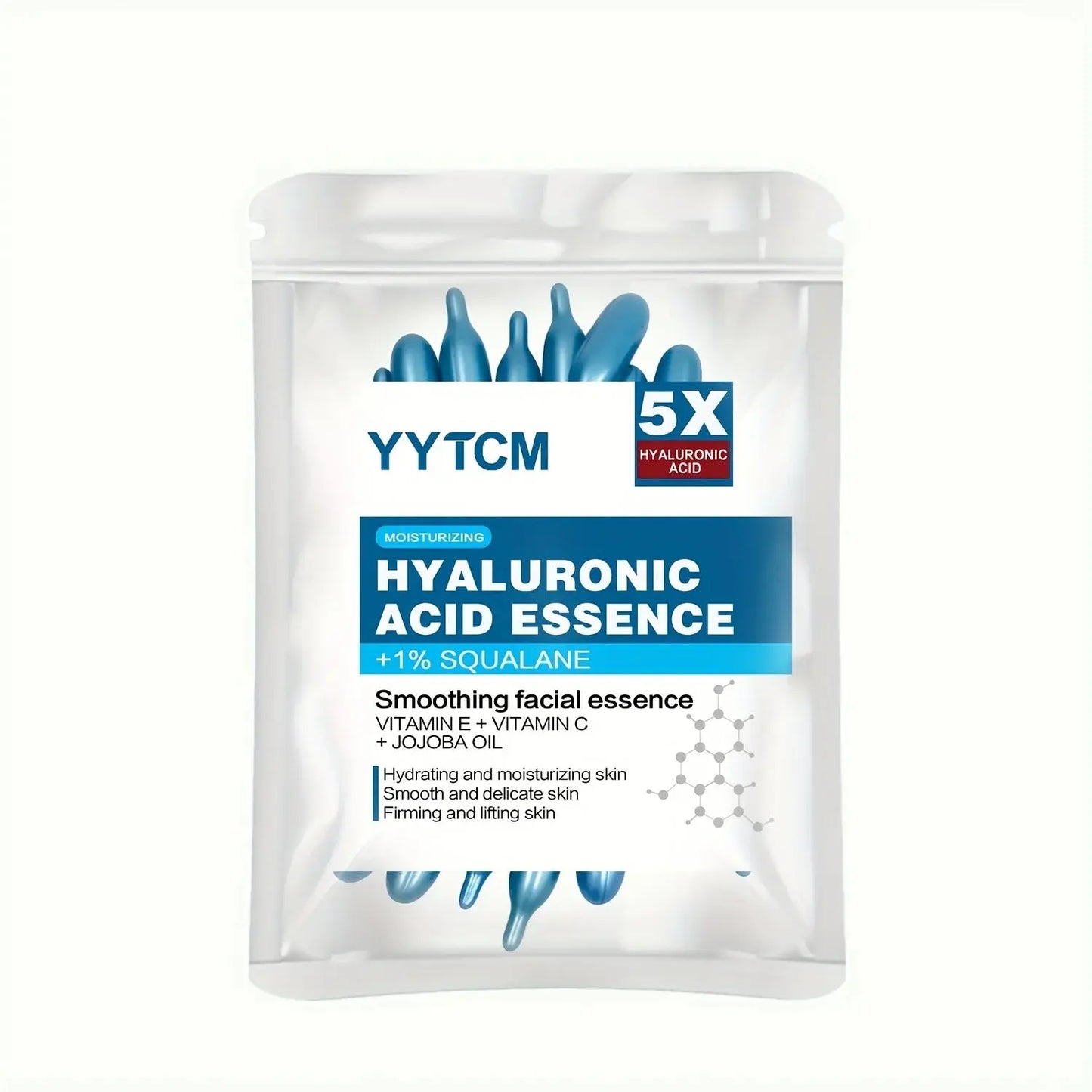 Hyaluronic acid deep moisturizing capsule essence, deep moisturizing and brightening skin essence (0.4gx30 capsules)/bag -1 bag High Class Cosmetics